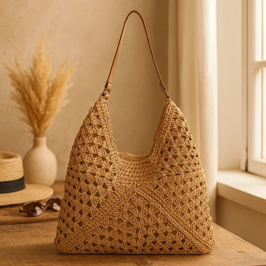 VICKY – Borsa Tote Costiera in Paglia