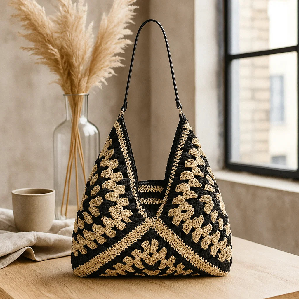 VICKY – Borsa Tote Costiera in Paglia