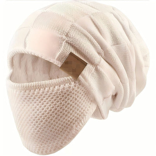 Set Unisex - Berretto e Maschera - Maglia Invernale
