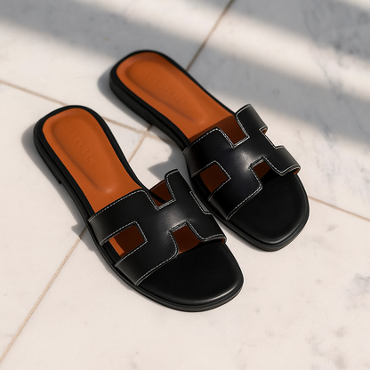 Eleganti ciabatte in pelle da donna Juliana