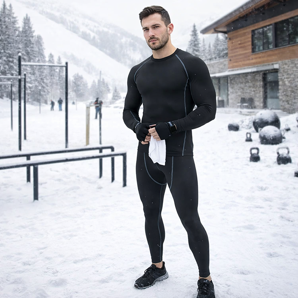 Set Intimo Termico Uomo - Fleece Invernale - Caldo