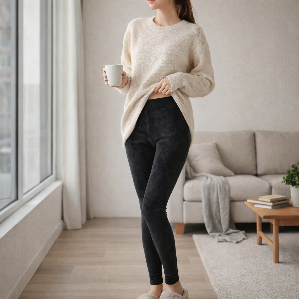 Alice Leggings Termici Velluto - Vita Alta - Caldi - Modellanti