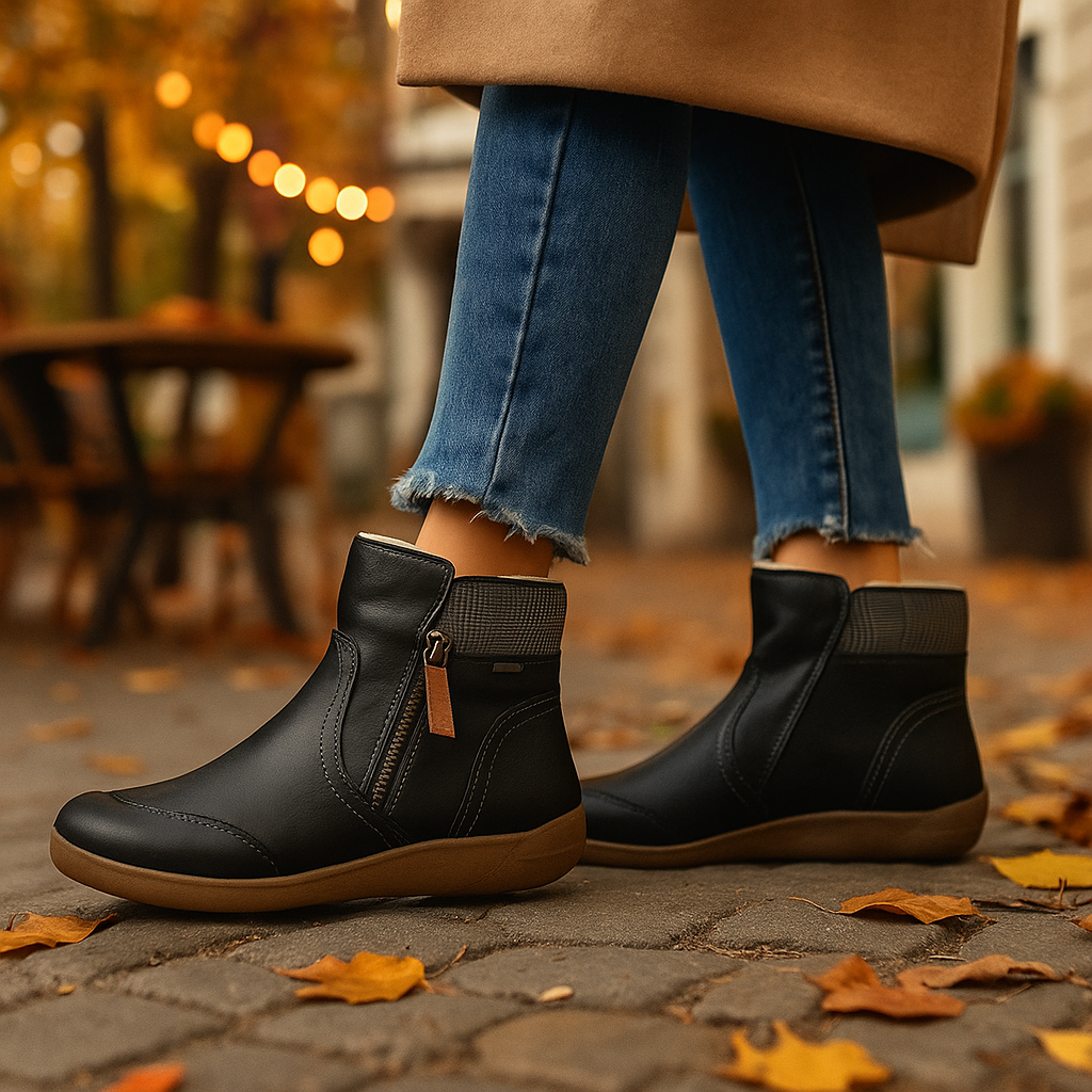 Vivano - Stivaletti Ortopedici in Pelle Impermeabile - Comfort Anatomico