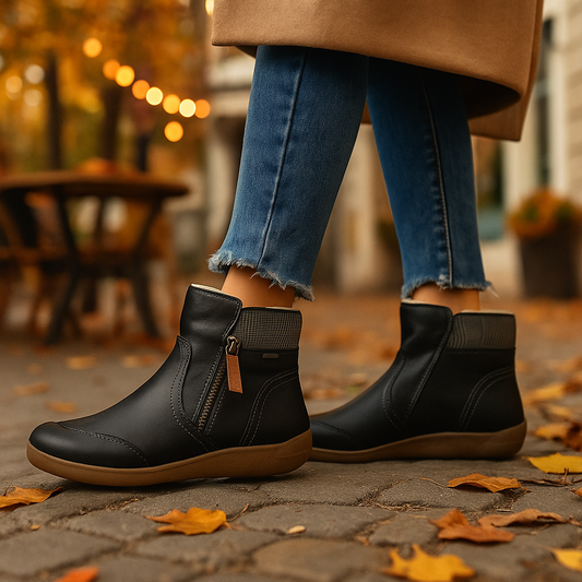 Vivano - Stivaletti Ortopedici in Pelle Impermeabile - Comfort Anatomico