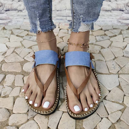 Isa - Sandali blu eleganti e comodi per donne