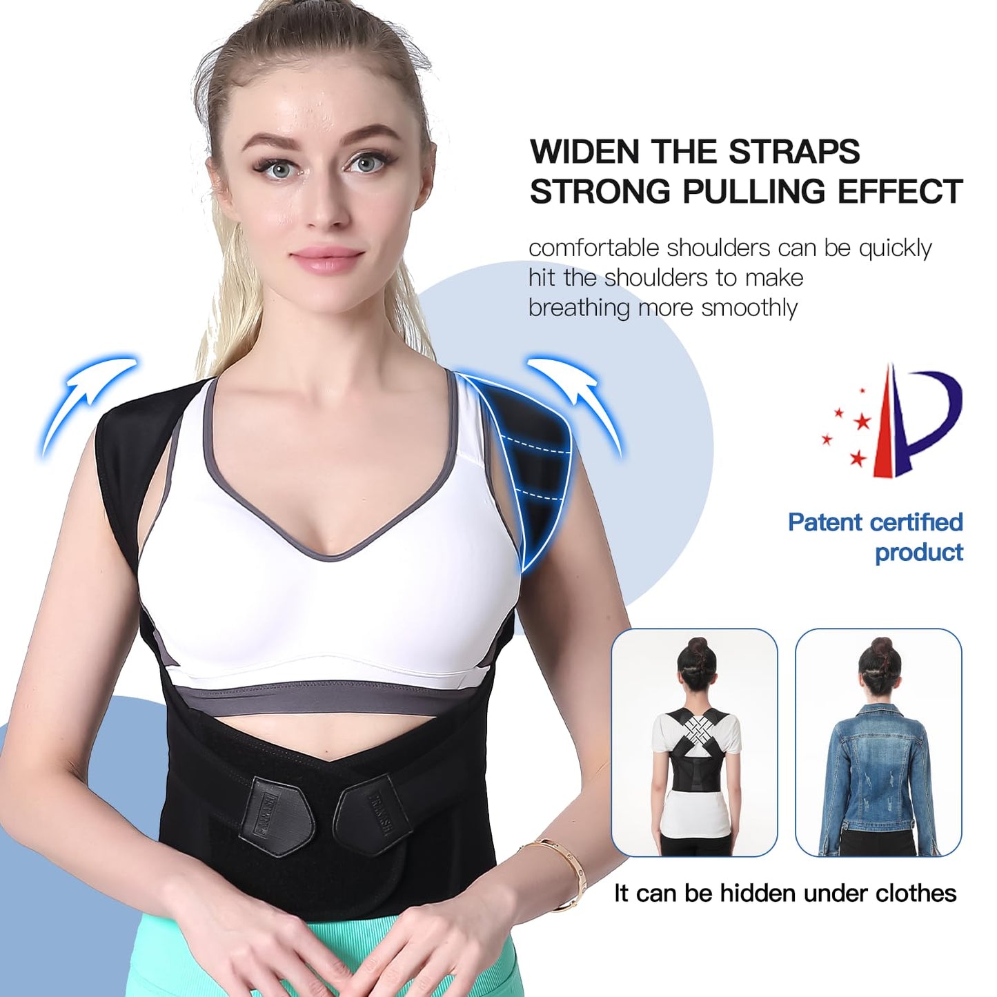 Correttore Posturale Schiena - Supporto Ergonomico - Sollievo Dolore