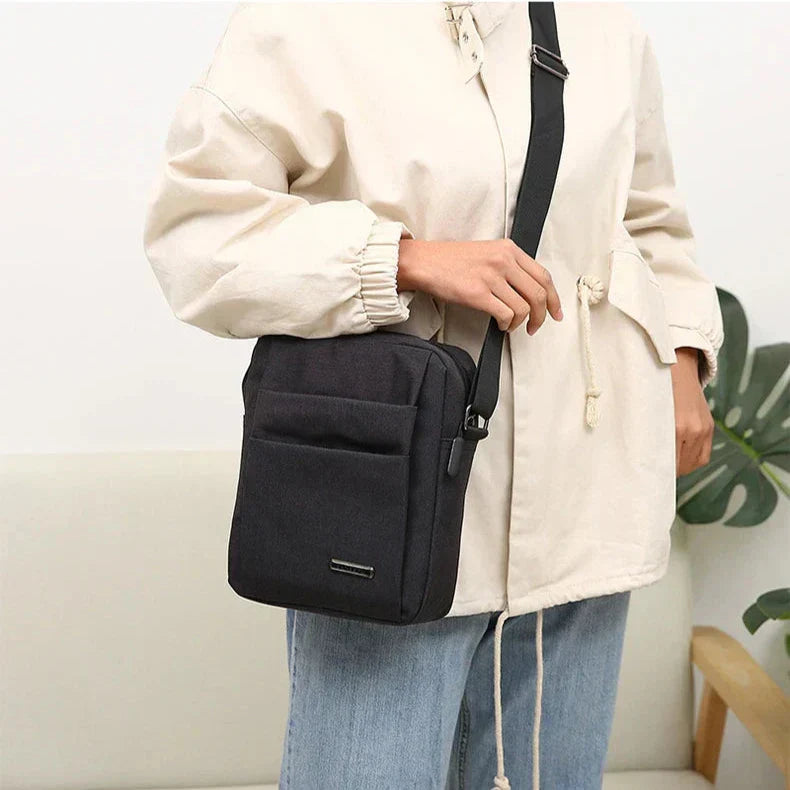 Borsa a Tracolla Uomo - Antifurto Impermeabile Elegante