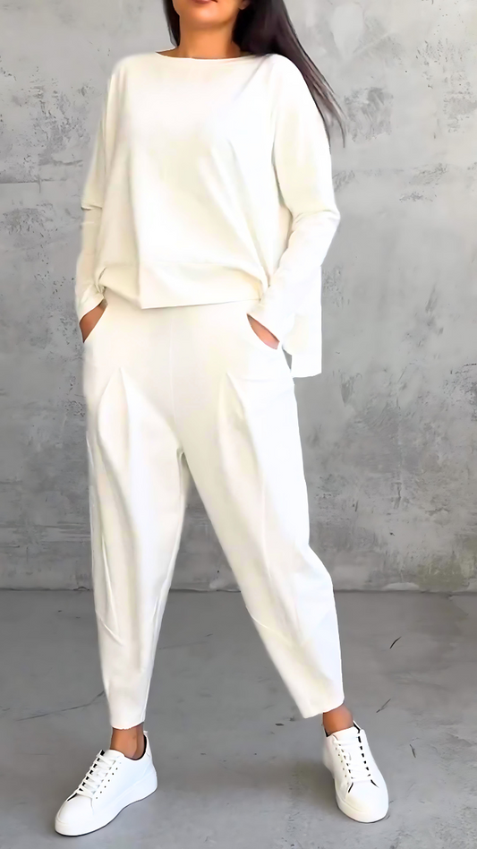 Completo Estivo Giulia con Pantaloni e Maniche Corte
