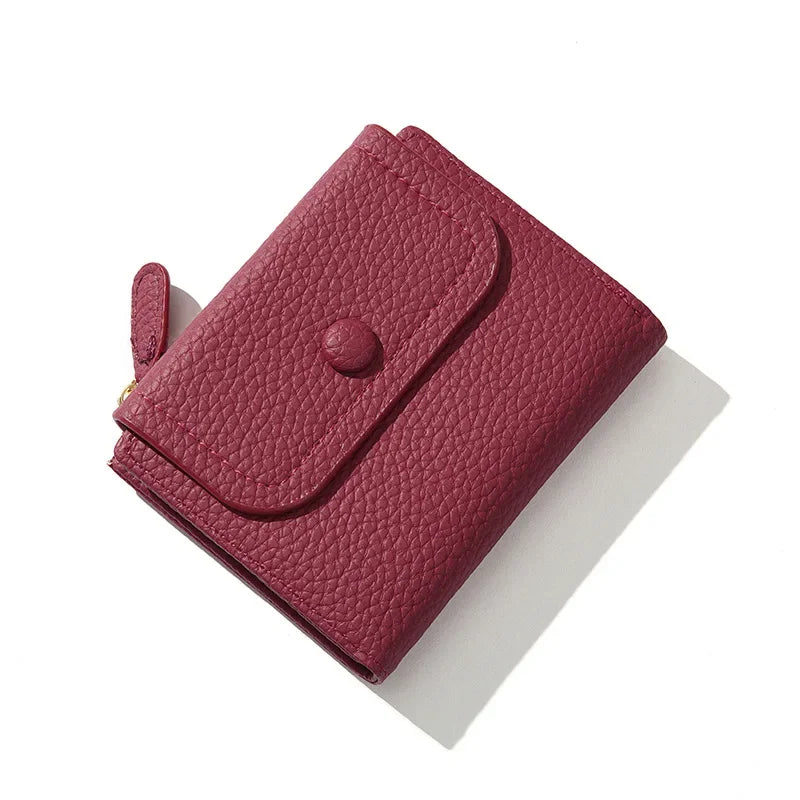 Araceli | Mini portafoglio da viaggio con chiusura a scatto corta