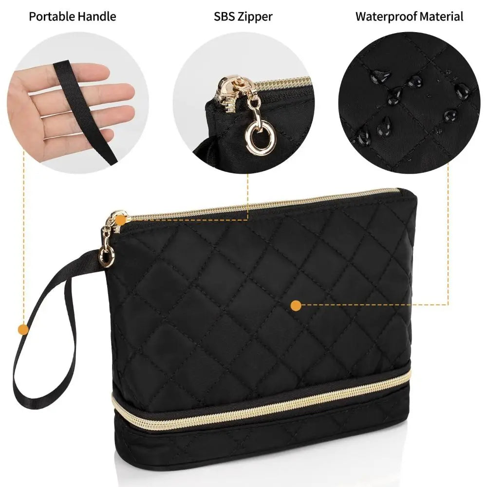 Emma | Elegante, compacte en georganiseerde cosmetica borsa - Stijlvol & Praktisch
