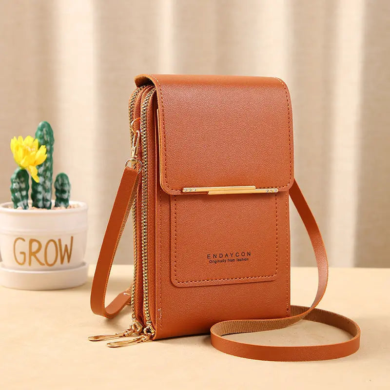 SCORREVOLI - Premium Borsa a Tracolla con Touchscreen