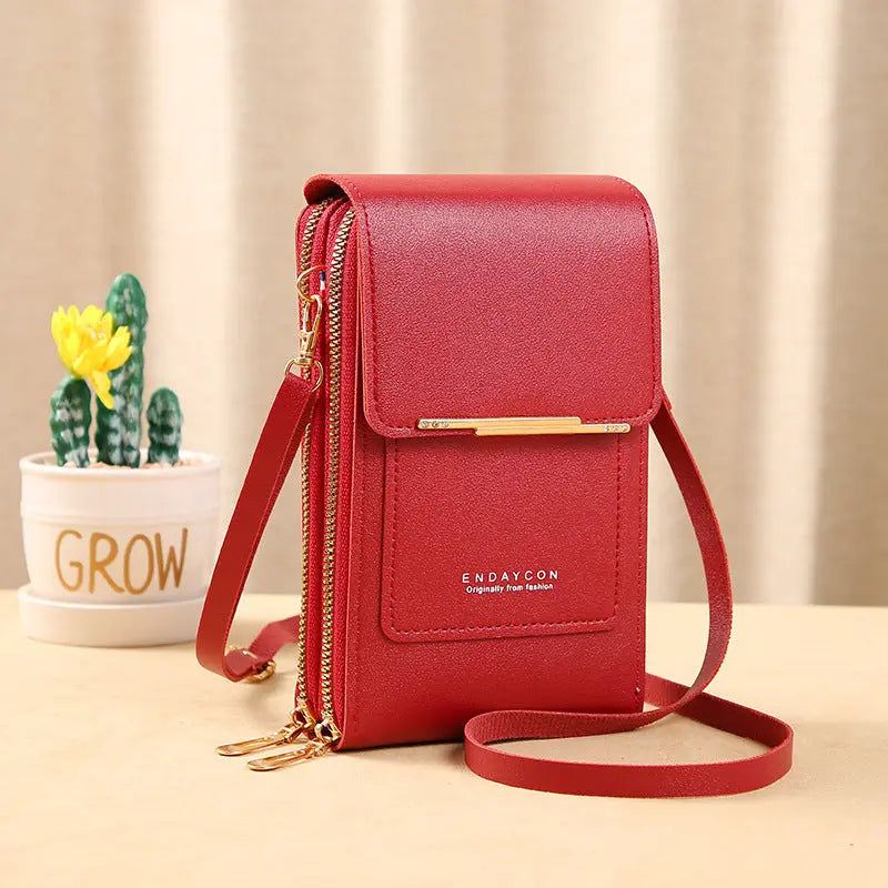 SCORREVOLI - Premium Borsa a Tracolla con Touchscreen