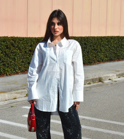 Camicione Ines Oversize Bianco