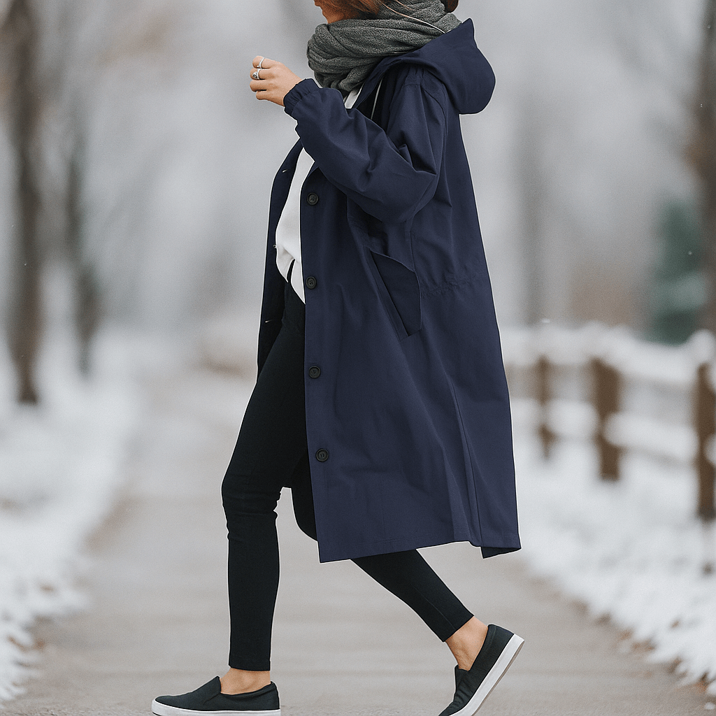 Angelica - Cappotto Lungo Donna - Elegante Stile Senza Tempo