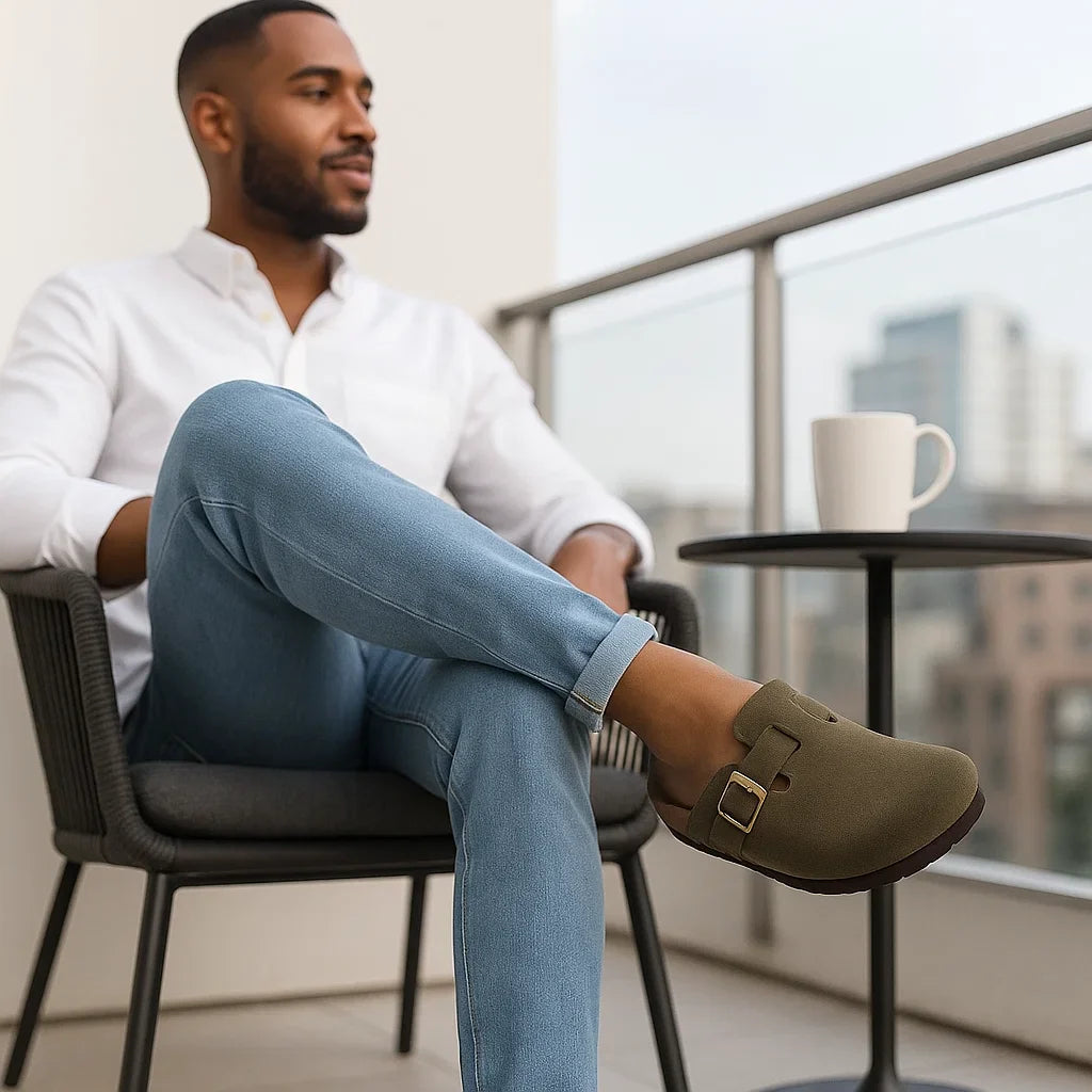 Chodaki da uomo in suede Lorenzo