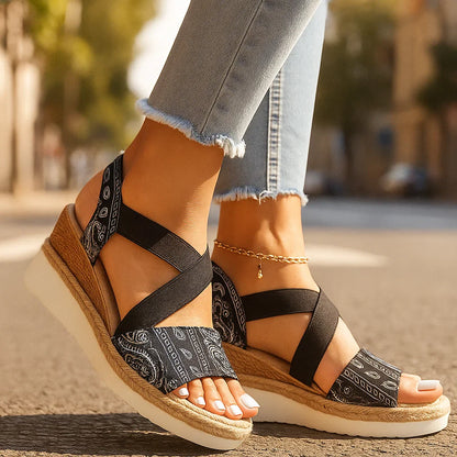 Sandali Ortopedici Femminili Elsa con Zeppa