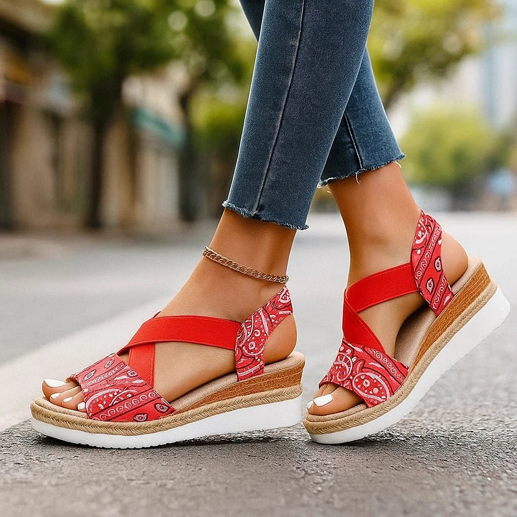 Sandali Ortopedici Femminili Elsa con Zeppa