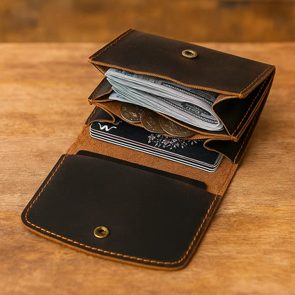 Luca – Portafoglio da Viaggio Vintage in Pelle