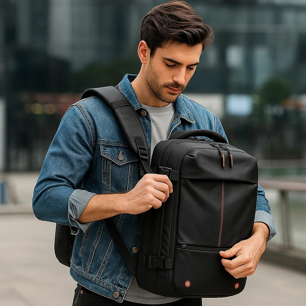 Zaino Uomo 17" con Compressione Vuoto Integrata