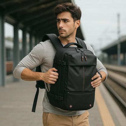 Zaino Uomo 17" con Compressione Vuoto Integrata