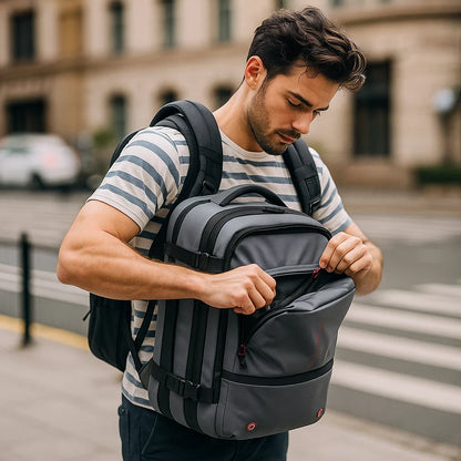 Zaino Uomo 17" con Compressione Vuoto Integrata