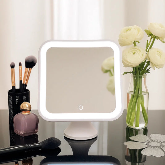 Glowsnap – Specchio Trucco LED con Touch e Ventosa
