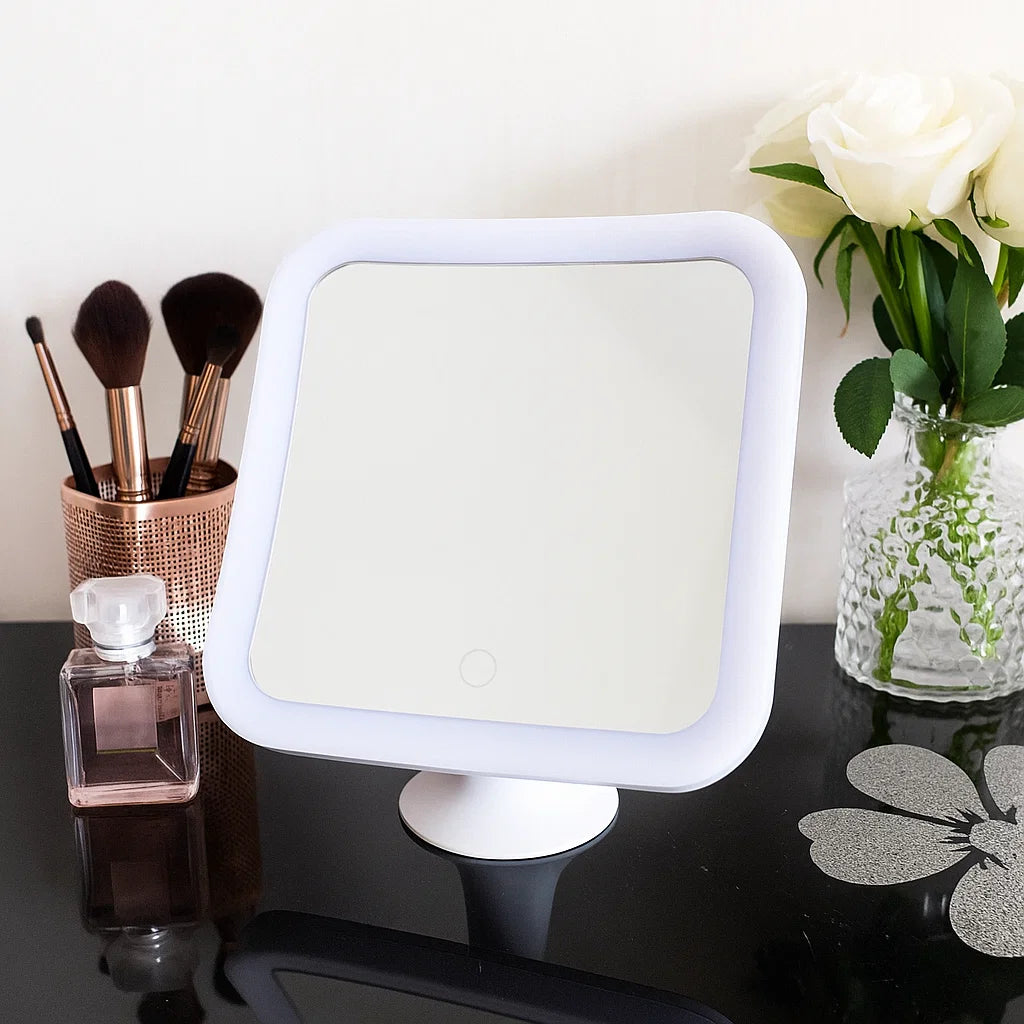 Glowsnap – Specchio Trucco LED con Touch e Ventosa