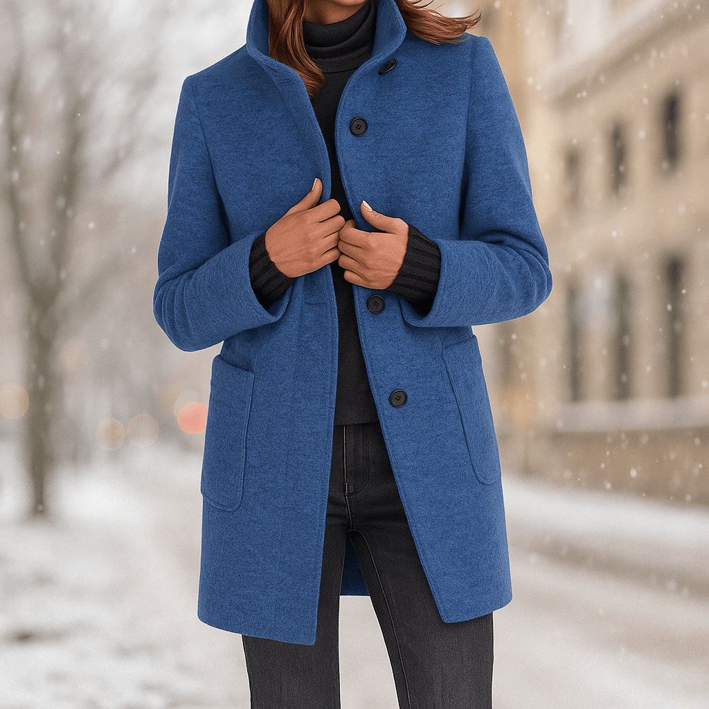 Camille - Cappotto elegante da donna - Collo alto - Caldo stiloso