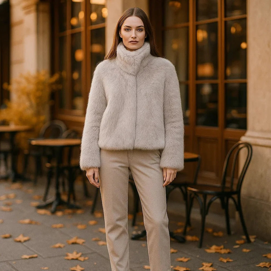 Daena Giacca Morbida in Pelliccia - Calda - Confortevole - Stilosissima