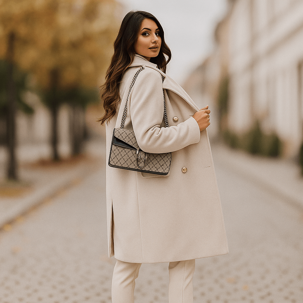 Giacca da donna - doppiopetto - maniche lunghe - colletto a revers