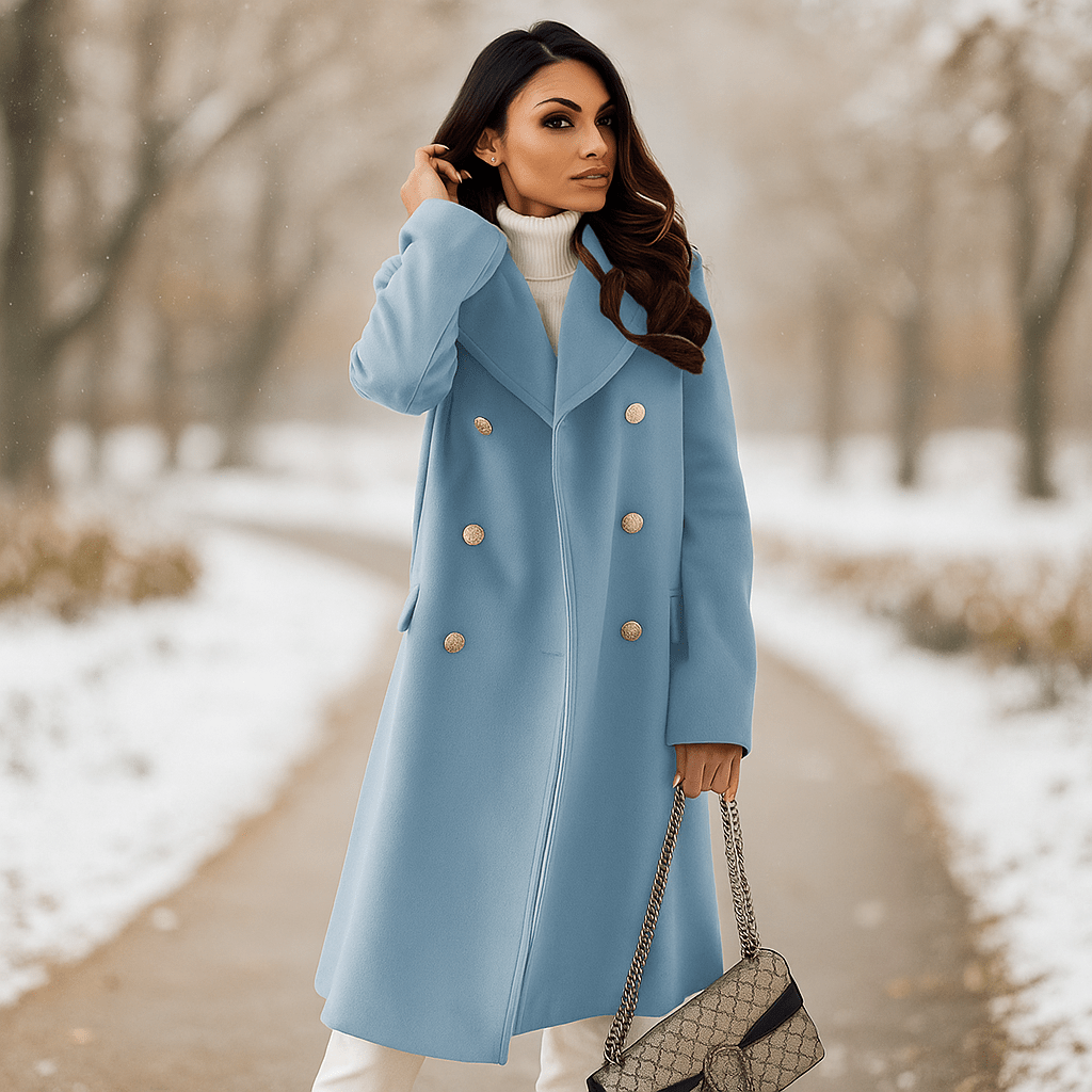 Giacca da donna - doppiopetto - maniche lunghe - colletto a revers