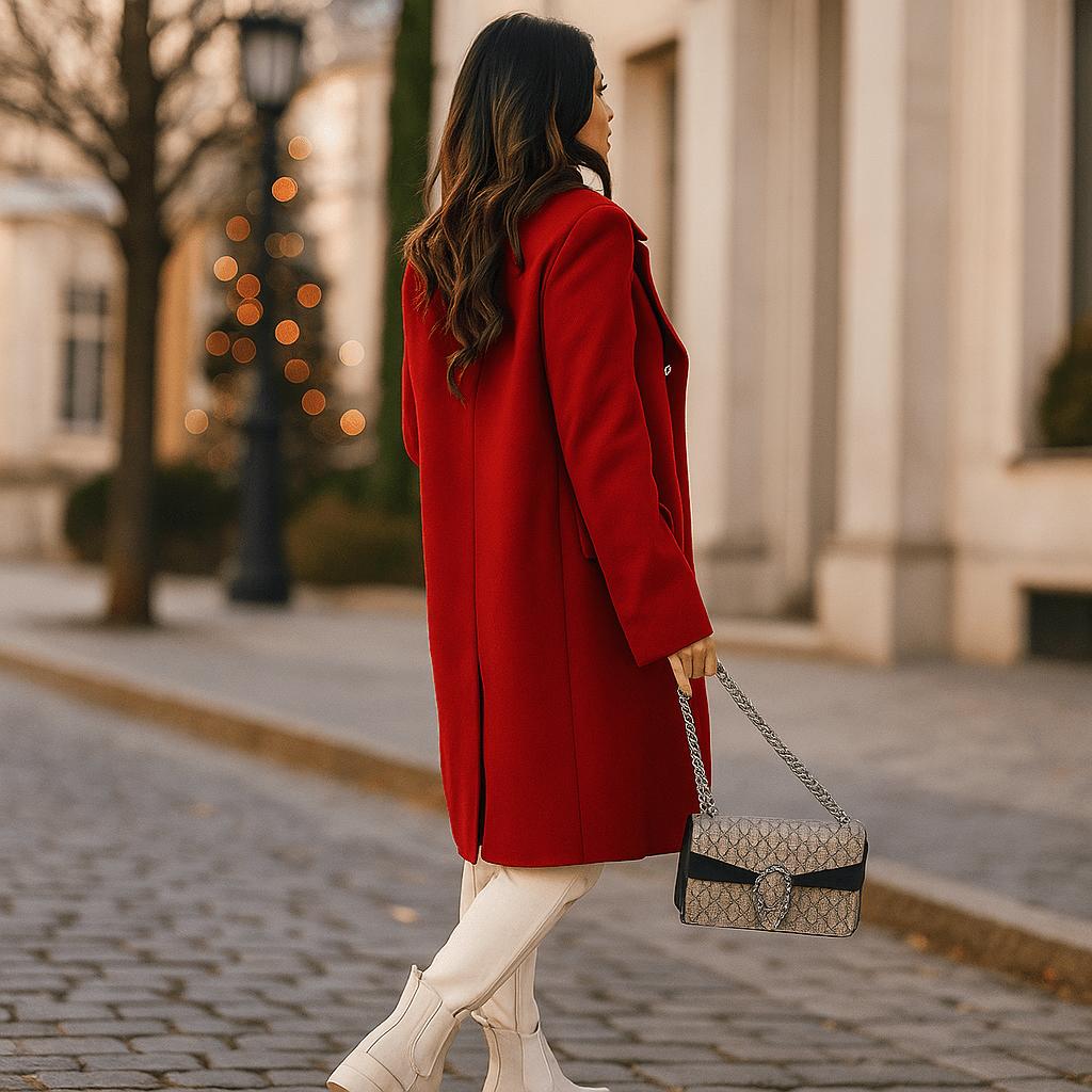 Giacca da donna - doppiopetto - maniche lunghe - colletto a revers
