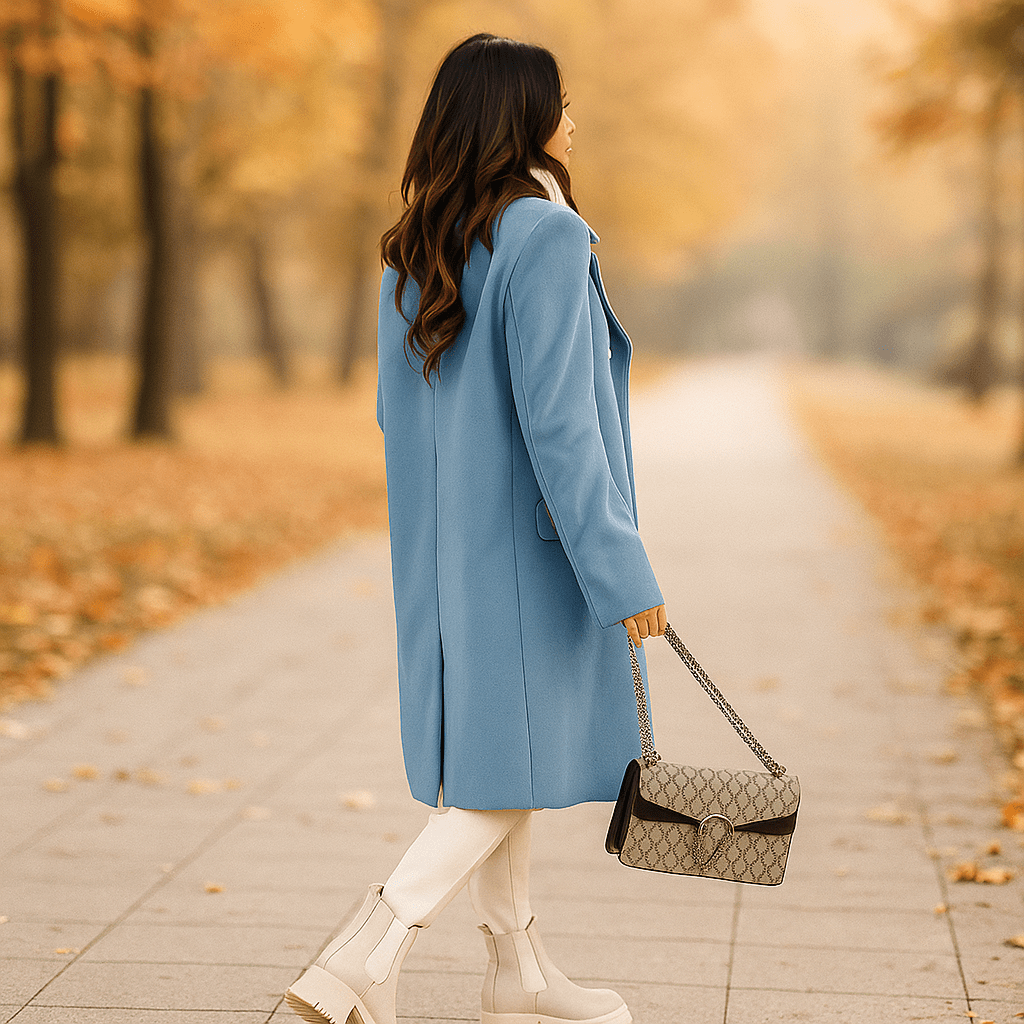 Giacca da donna - doppiopetto - maniche lunghe - colletto a revers