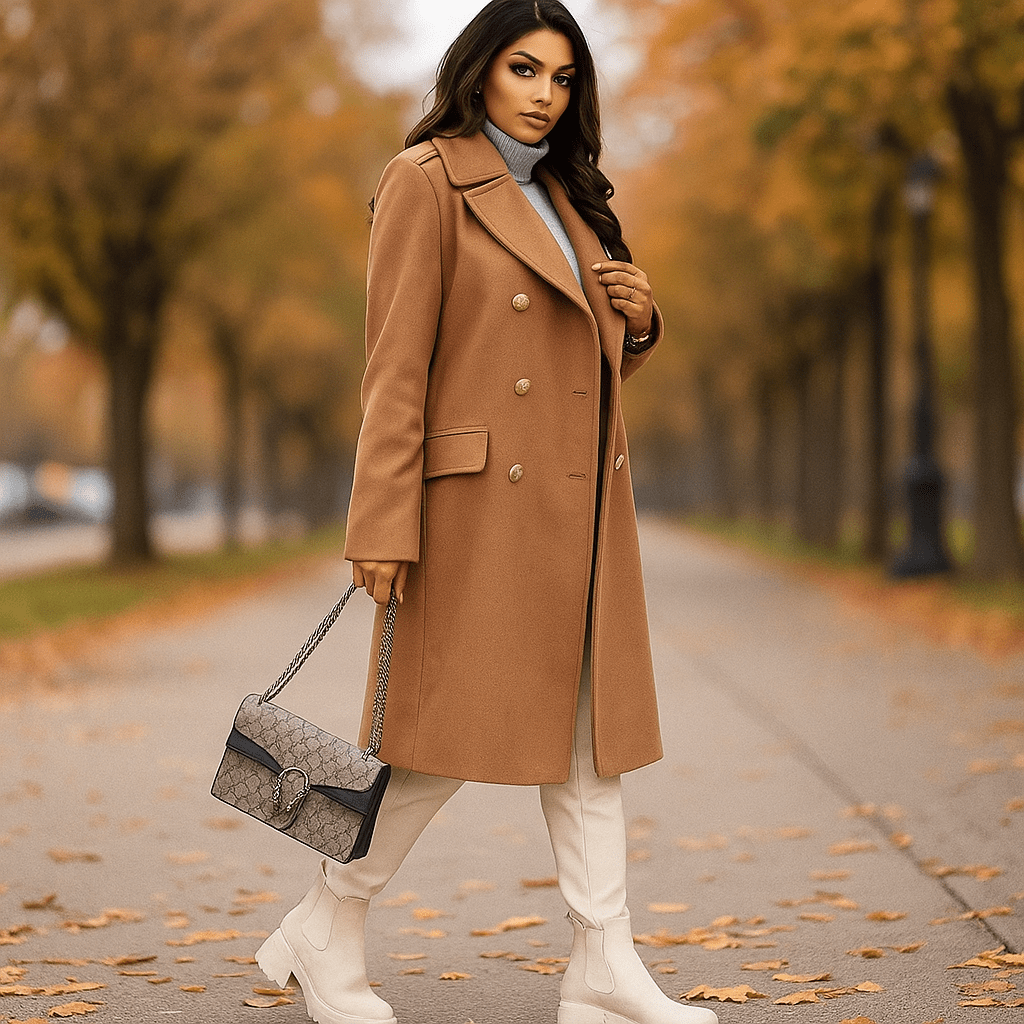 Giacca da donna - doppiopetto - maniche lunghe - colletto a revers