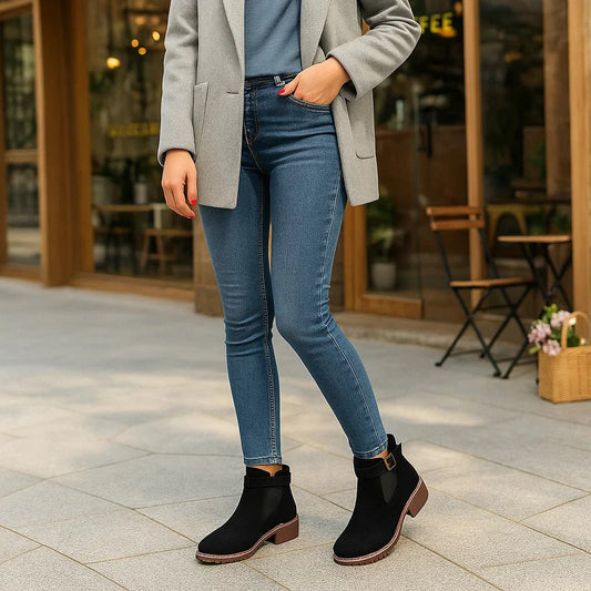 Stivaletti da Donna con Tacco - Inserto Elastico - Eleganti