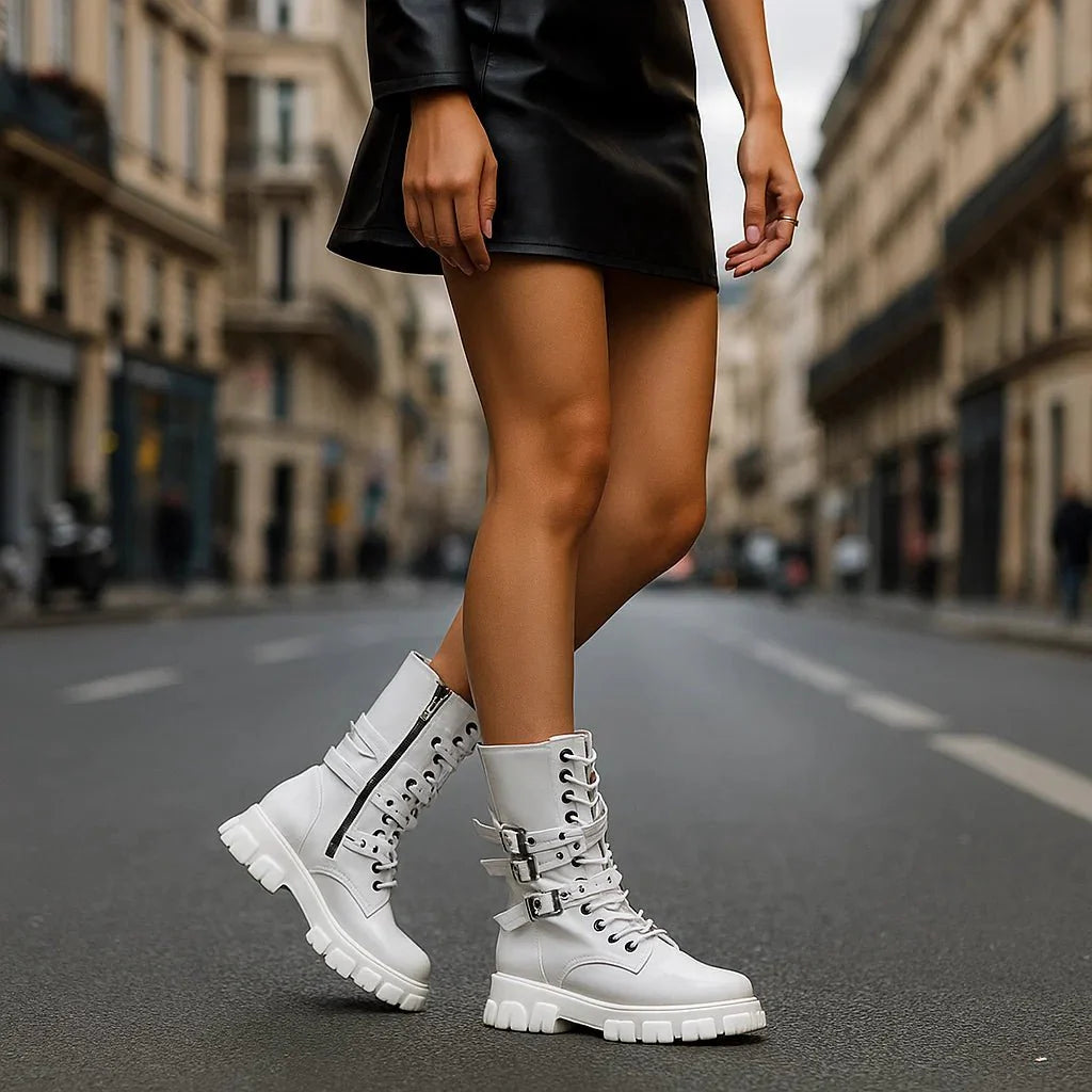 Scarpe da Donna Stringate - Cinghie Regolabili - Eleganti