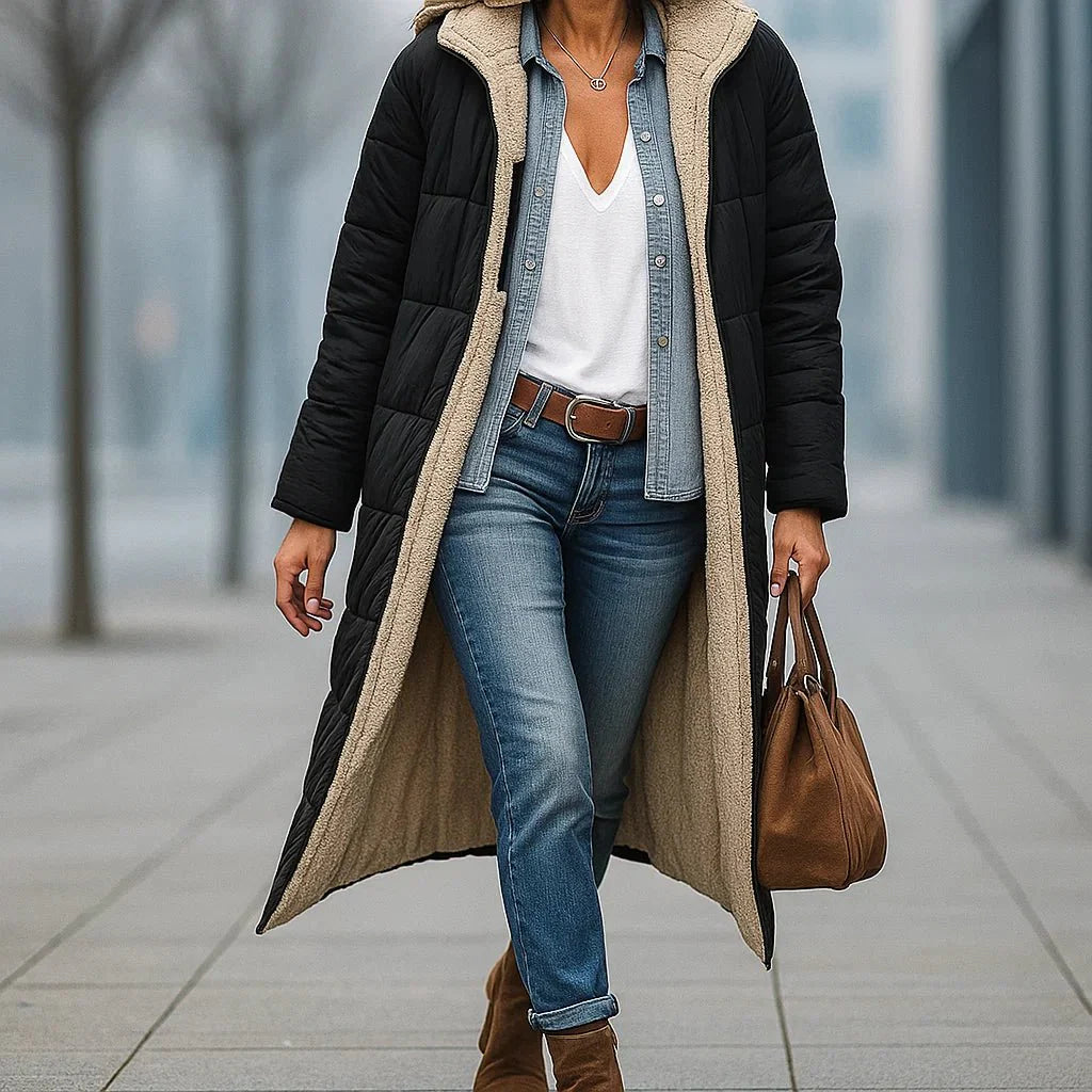 Esme - Parka Donna Doppio Strato Invernale - Imbottito - Impermeabile