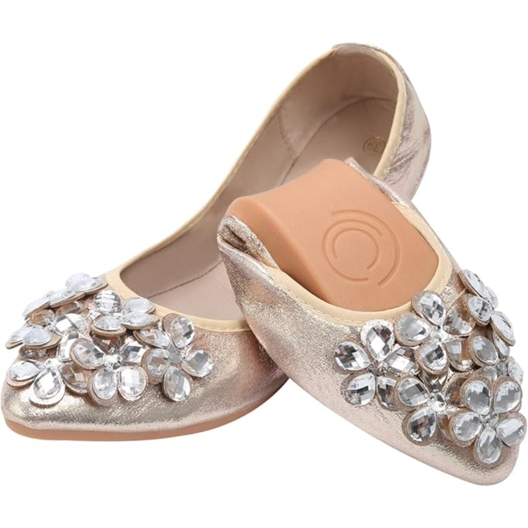 Ballerine Lucide con Zirconi - Eleganza e Comfort