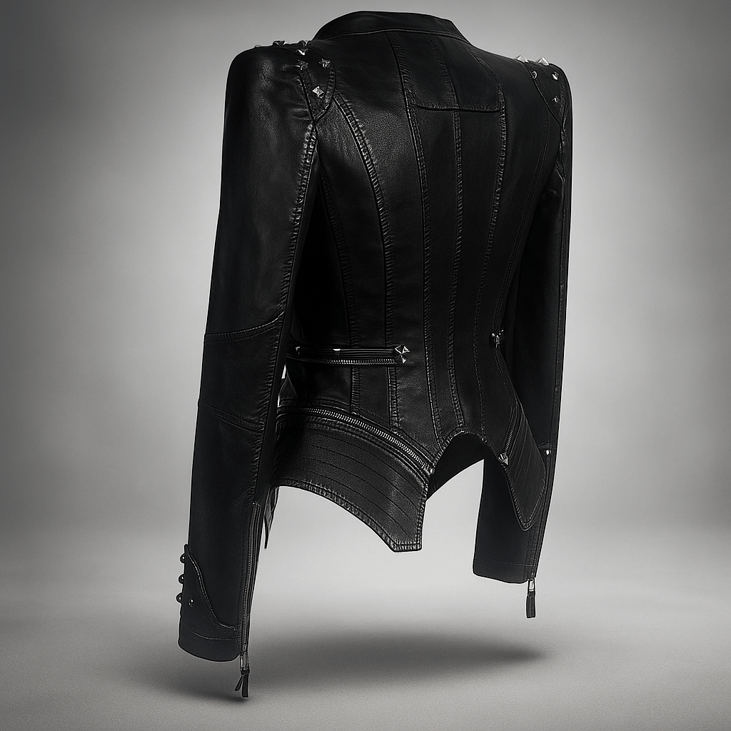 Giacca Pelle Gotica Donna - Stile Forte - Design Unico