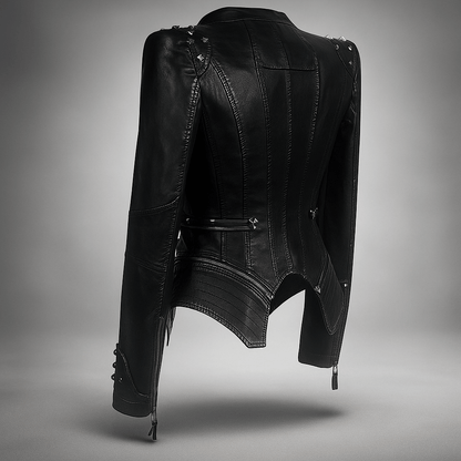 Giacca Pelle Gotica Donna - Stile Forte - Design Unico