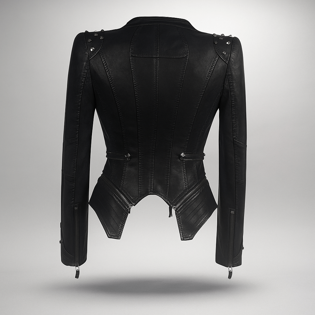 Giacca Pelle Gotica Donna - Stile Forte - Design Unico