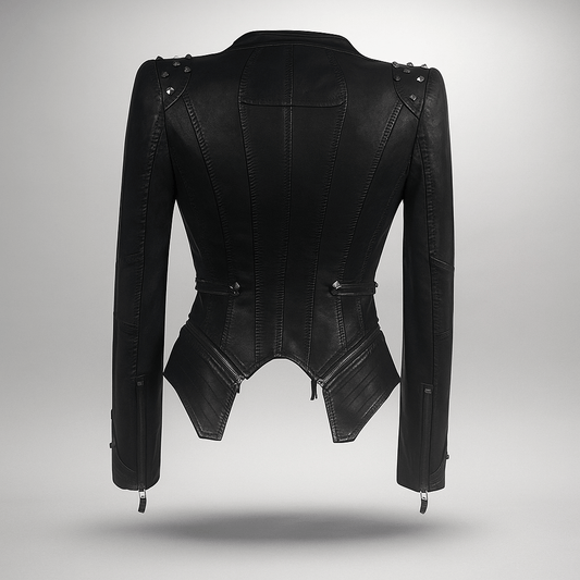Giacca Pelle Gotica Donna - Stile Forte - Design Unico