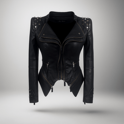 Giacca Pelle Gotica Donna - Stile Forte - Design Unico
