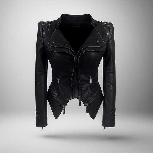 Giacca Pelle Gotica Donna - Stile Forte - Design Unico