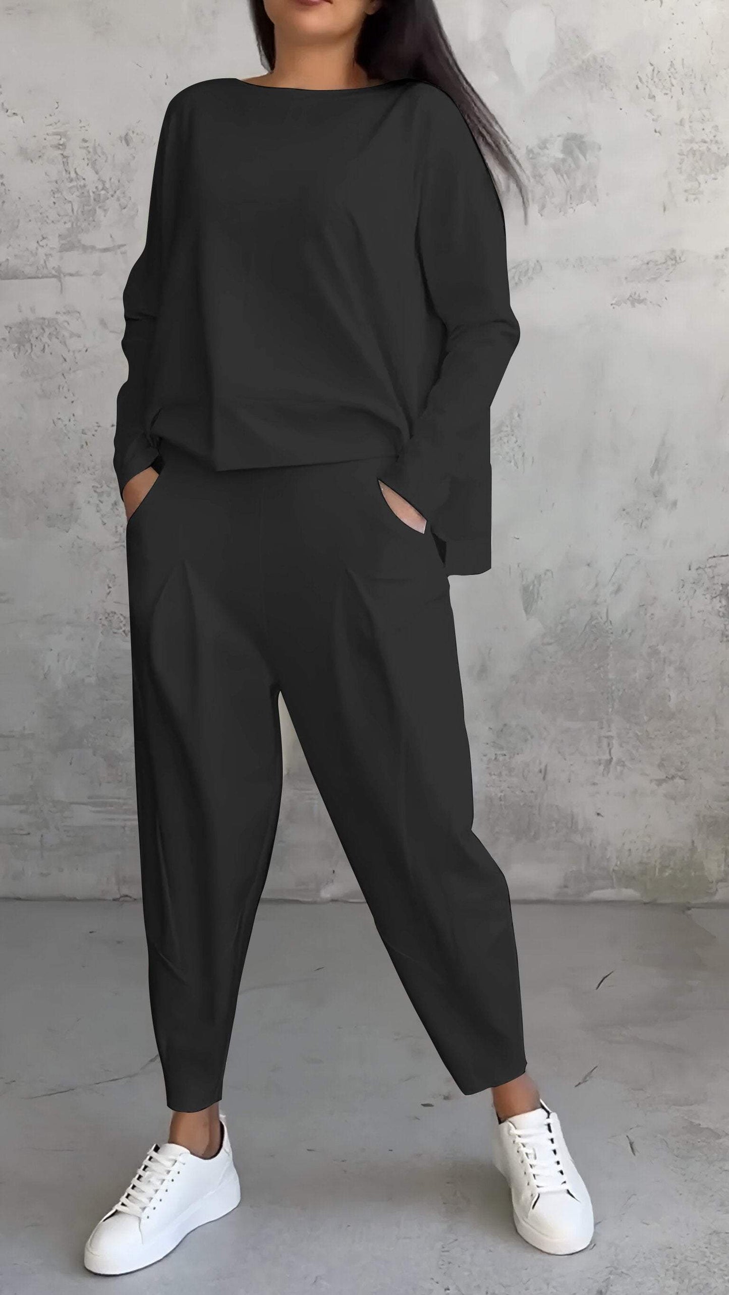 Completo Estivo Giulia con Pantaloni e Maniche Corte