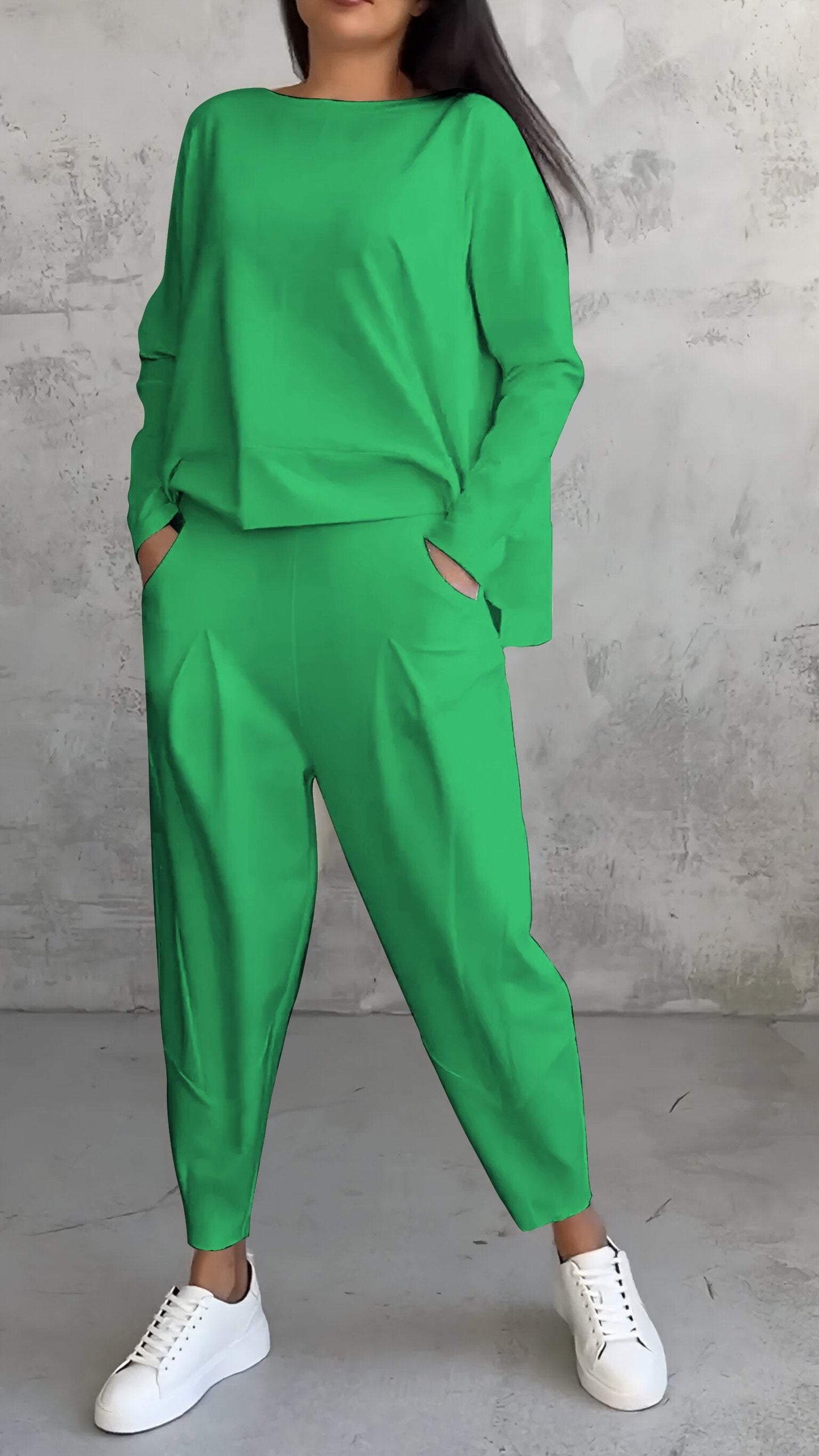 Completo Estivo Giulia con Pantaloni e Maniche Corte