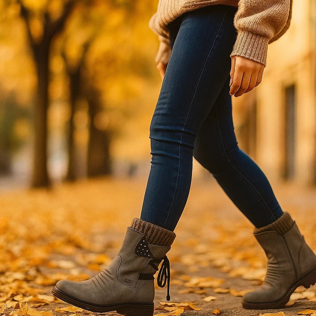 Stivaletti in Camoscio Femminili - Con Cintura