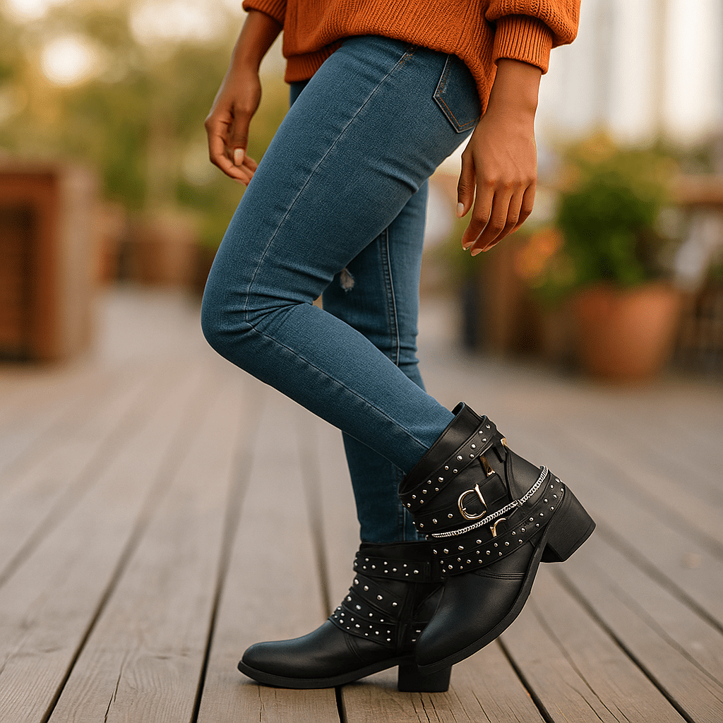 Stivali Donna - Stilla Luo - Fasce Decorative - Borchie - Eleganti