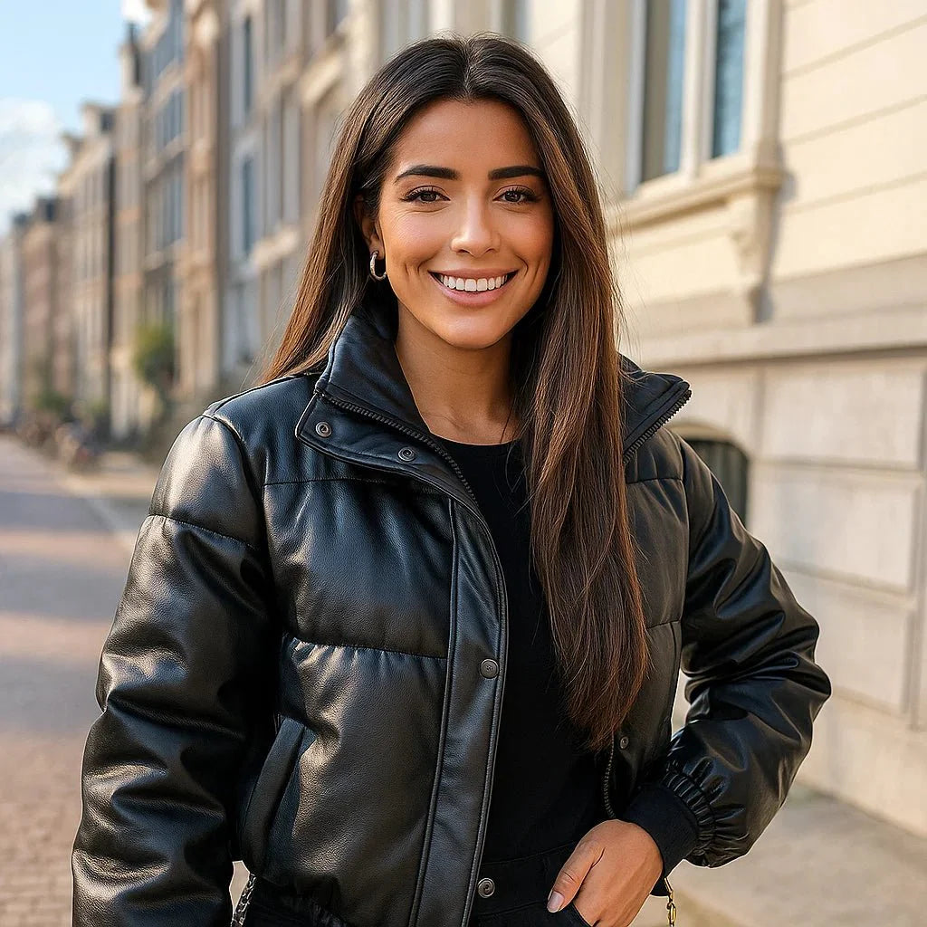 Giacca Piumino Corto - Stile Bomber - Leggera e Calda