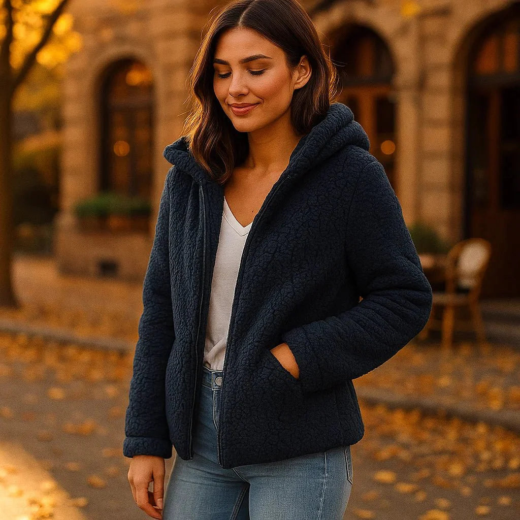Giacca Teddy Fleece Donna - Calda - Stilosissima